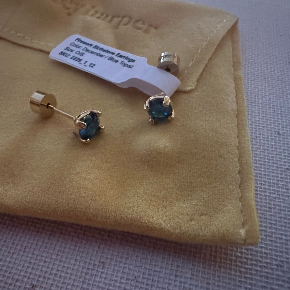 December birthstone earrings